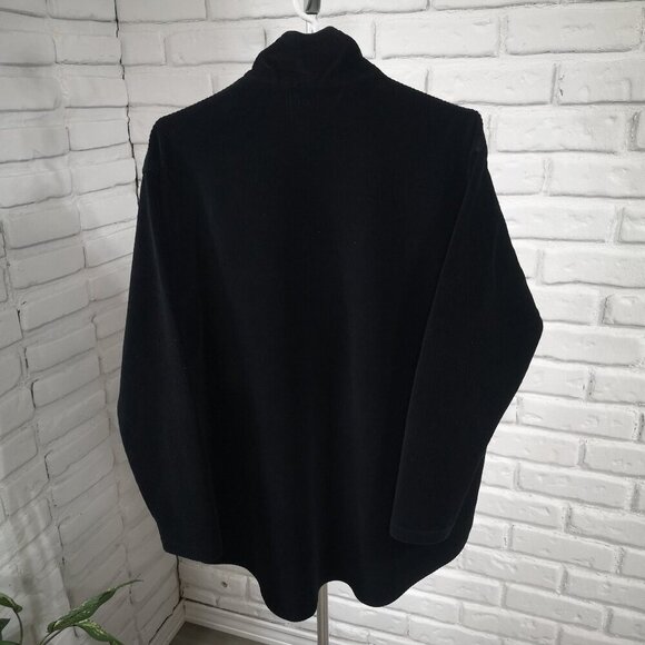 Jones Studio Sport Men's Size Medium Straight Fit Black 1/4 Zip Pullover - Picture 2 of 9